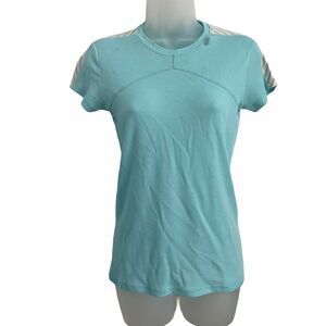 Helly Hansen Small Top Aqua Short Sleeve FLAWED Lightweight Breathable